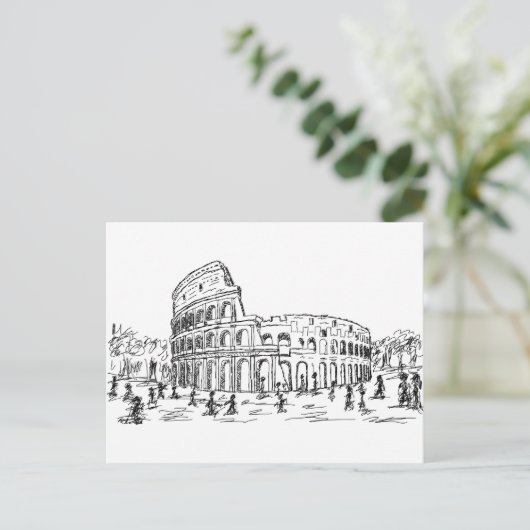 rome colosseum briefkaart (Staand voorkant)