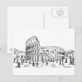 rome colosseum briefkaart (Voorkant / Achterkant)