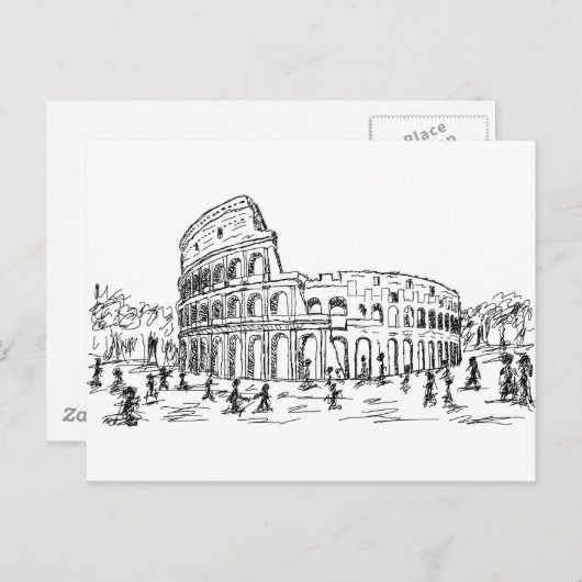 rome colosseum briefkaart (Voorkant / Achterkant)