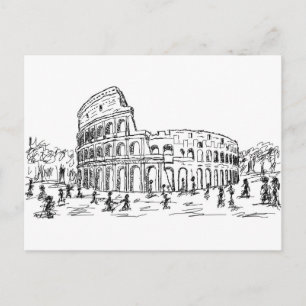 rome colosseum briefkaart
