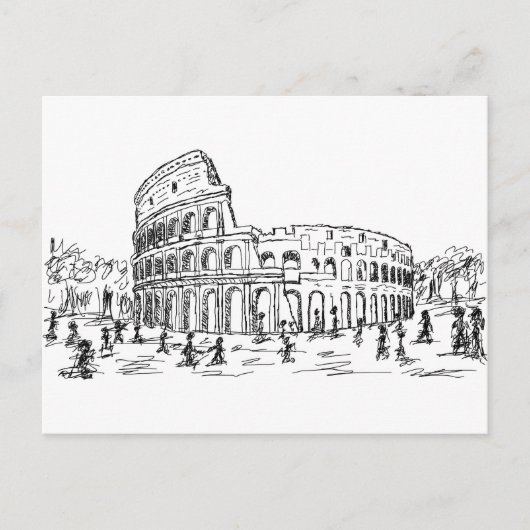 rome colosseum briefkaart (Voorkant)