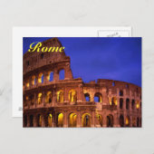rome colosseum briefkaart (Voorkant / Achterkant)