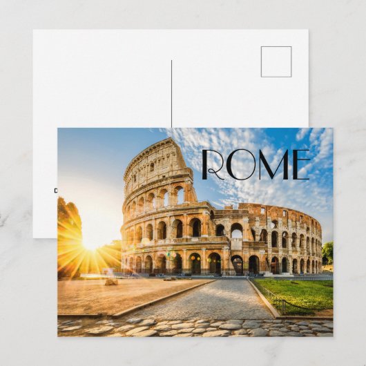 Rome Colosseum Briefkaart (Voorkant / Achterkant)