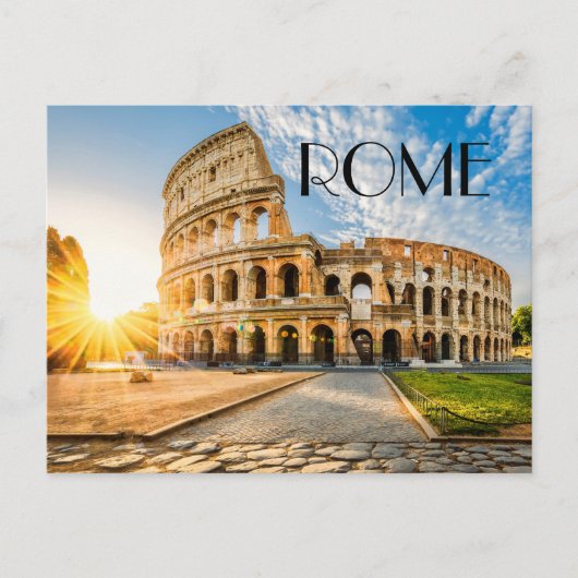 Rome Colosseum Briefkaart (Voorkant)
