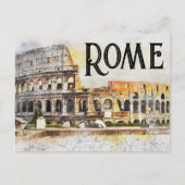 Rome Colosseum Briefkaart (Voorkant)