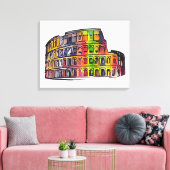 Rome Colosseum Canvas Afdruk (Insitu (Woonkamer))