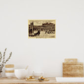 Rome Colosseum, Christians and lions Poster (Keuken)