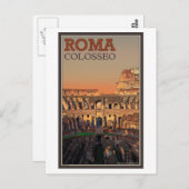 Rome - Colosseum en de maan Briefkaart (Voorkant / Achterkant)