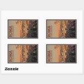 Rome - Colosseum en de maan Rechthoekige Sticker (Vel)