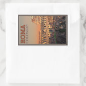 Rome - Colosseum en de maan Rechthoekige Sticker (Tas)