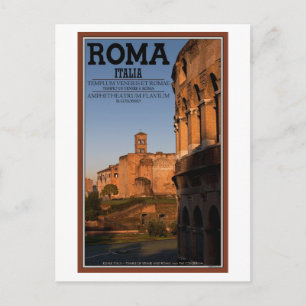Rome - Colosseum en tempel van Venus Briefkaart