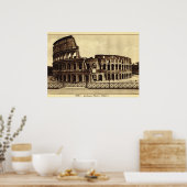 Rome, Colosseum in c. 1900 Poster (Keuken)