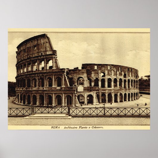 Rome, Colosseum in c. 1900 Poster (Voorkant)