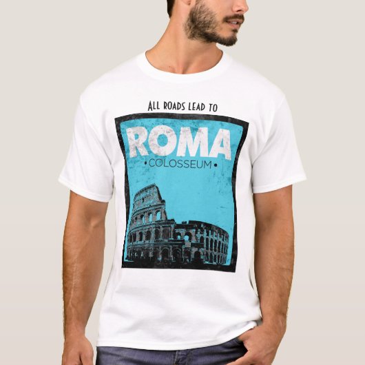 Rome Colosseum - Inspirerend reis T-shirt (Voorkant)