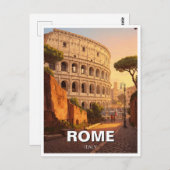 Rome Colosseum Italië Briefkaart (Voorkant / Achterkant)