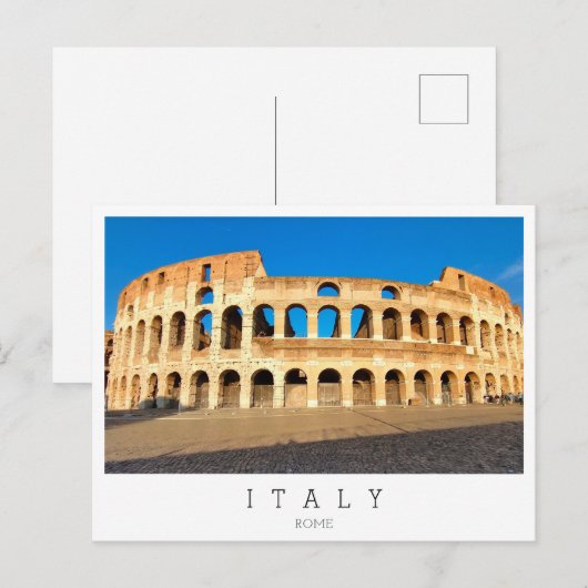 Rome, Colosseum, Italië Briefkaart (Voorkant / Achterkant)