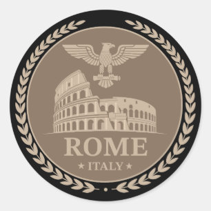 Rome Colosseum Italië Europa Ronde Sticker