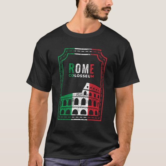Rome Colosseum Italië Italia Amfitheater Anc T-shirt (Voorkant)