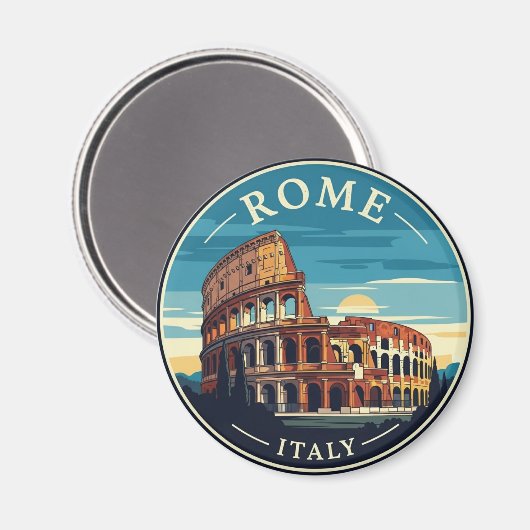 Rome Colosseum Italië Magneet (Voorkant / Achterkant)