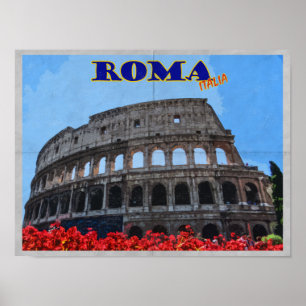Rome Colosseum Italië Poster
