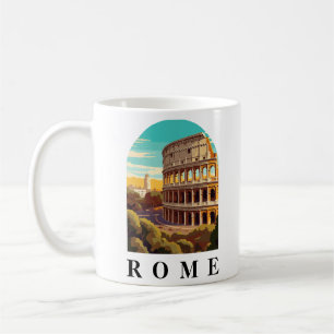 Rome Colosseum Italië Reisillustratie Koffiemok