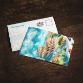 Rome Colosseum Italië Waterverf Briefkaart