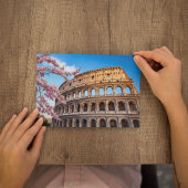 Rome Colosseum Italy Painted Postcard Kaart
