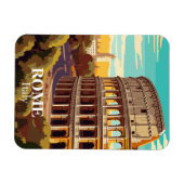 Rome Colosseum Italy Travel Illustration Magneet (Horizontaal)