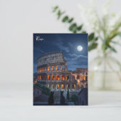 Rome Colosseum katten bij nacht Briefkaart (Staand voorkant)