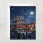Rome Colosseum katten bij nacht Briefkaart (Voorkant / Achterkant)