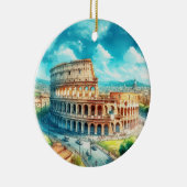 Rome Colosseum Kerstversiering Keramisch Ornament (Rechts)