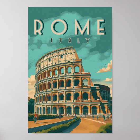  Rome Colosseum Poster (Voorkant)