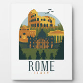 Rome Colosseum Retro Fotoplaat (Voorkant)