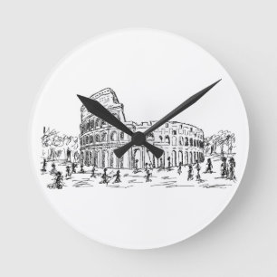 rome colosseum ronde klok