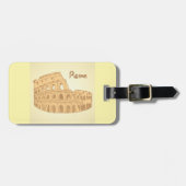 Rome Colosseum Schets Bagagelabel (Voorkant horizontaal)