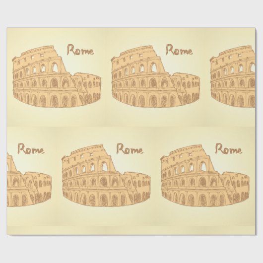 Rome Colosseum Schets Cadeaupapier (Vlak)