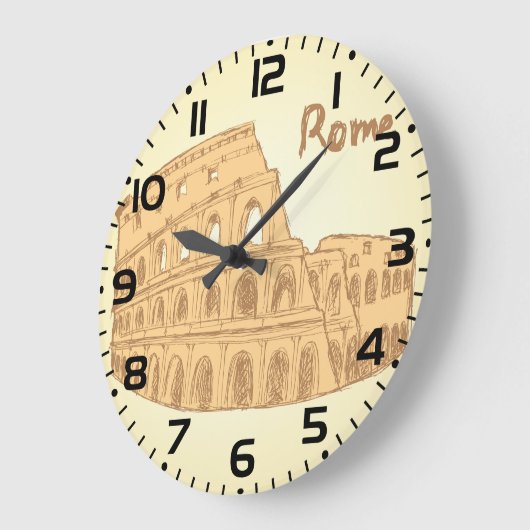 Rome Colosseum Schets Grote Klok (Hoek)