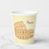Rome Colosseum Schets Papieren Bekers (Voorkant)