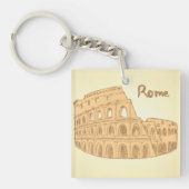 Rome Colosseum Schets Sleutelhanger (Voorkant)