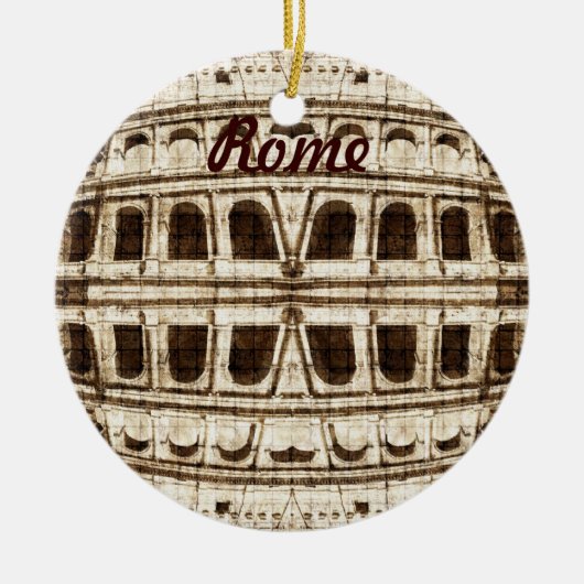 Rome, Colosseum-sierbloem Keramisch Ornament (Voorkant)
