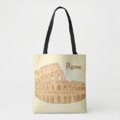 Rome Colosseum Sketch Canvas tas (Voorkant)