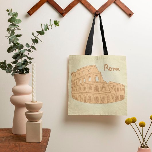 Rome Colosseum Sketch Canvas tas
