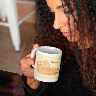 Rome Colosseum Sketch Coffee Mok