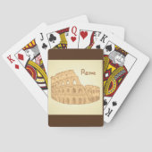 Rome Colosseum Sketch-speelkaarten Pokerkaarten (Achterkant)