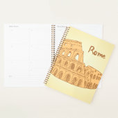 Rome Colosseum Sketch Spiral Planner