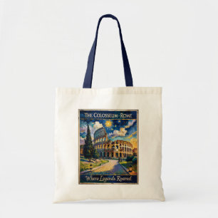 Rome Colosseum Sterrennacht Impressionistisch Oud  Tote Bag