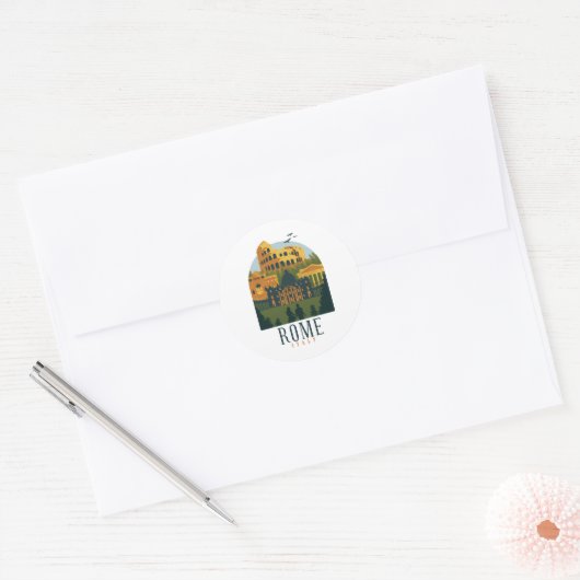 Rome Colosseum  Sticker (Envelop)