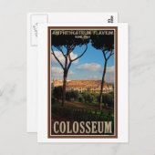 Rome - Colosseum uit Palatine Hill Briefkaart (Voorkant / Achterkant)