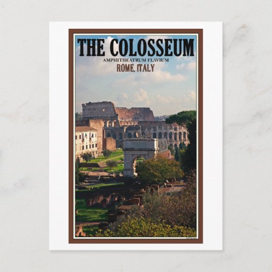 Rome - Colosseum van het Forum Briefkaart (Voorkant)