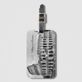 Rome Colosseum "Wanneer in Rome" B&W-Bagagelabel Bagagelabel (Voorkant (verticaal))
